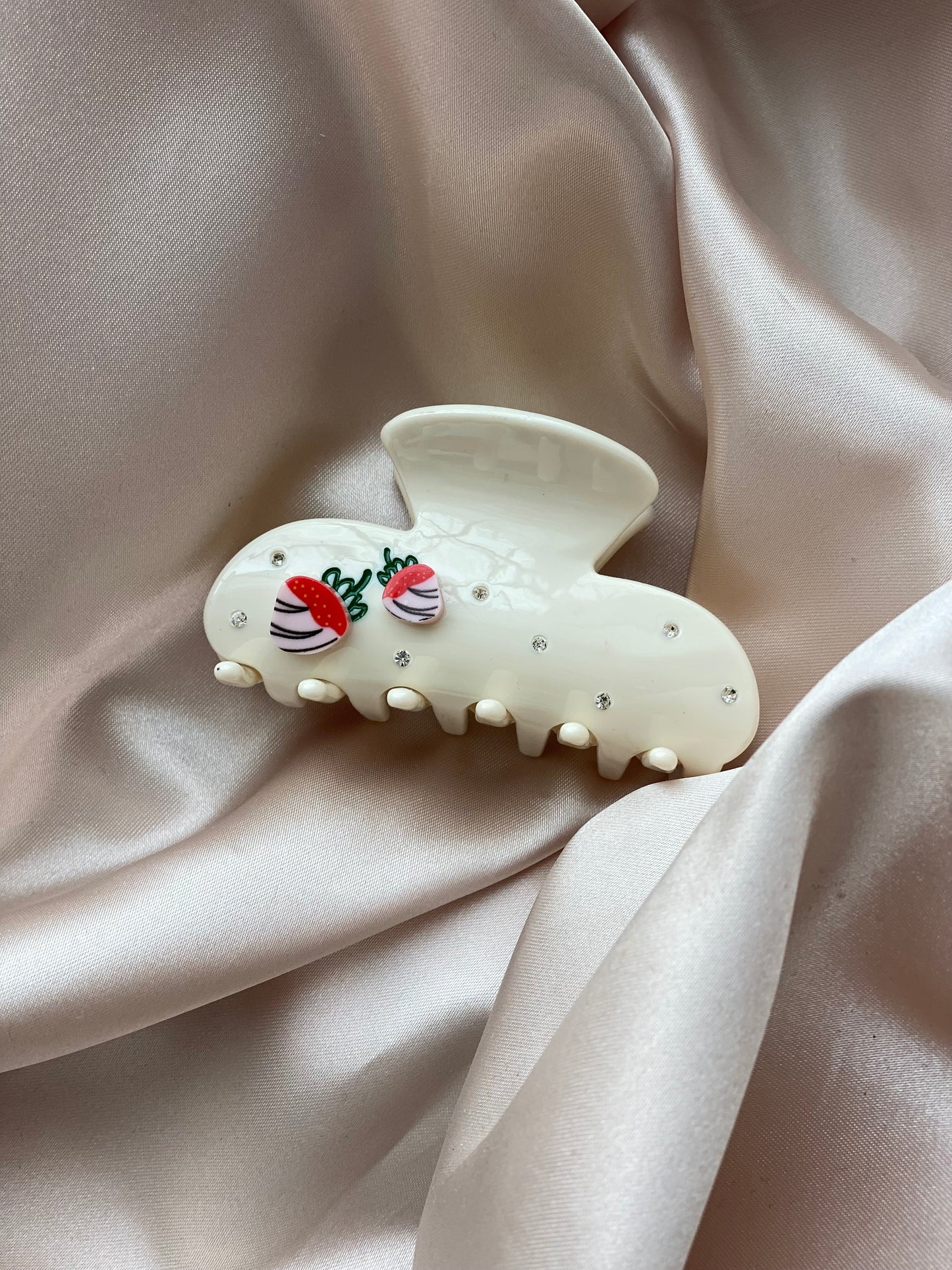Strawberry and Cream Claw Clip
