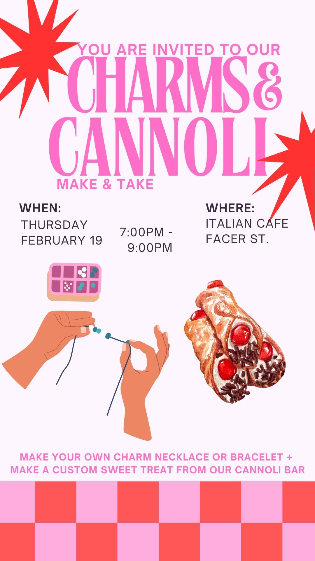 Charms & Cannoli Night