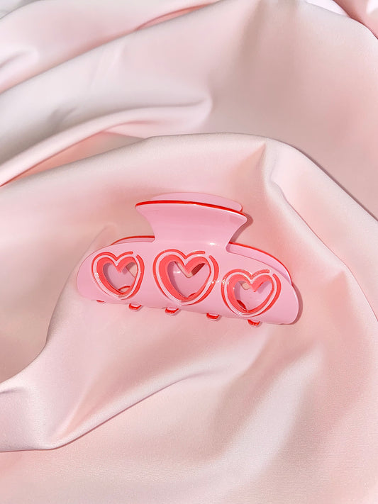 Heart Eyes for Elvis Claw Clip