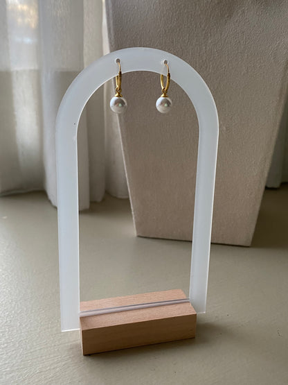 Sant’ Agata Huggie Pearl Hoops