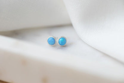 Opalite Circle Studs