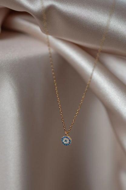Crystal Evil Eye Necklace