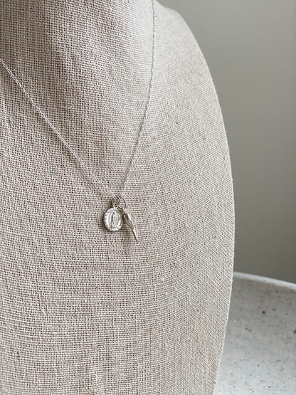Cornicello + Mini Madonna Necklaces
