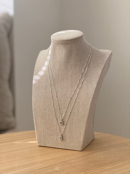 Silver Charm Necklace 16 inch