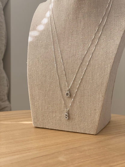 Silver Charm Necklace 16 inch
