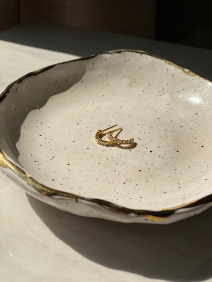 Pave Gold Earrings